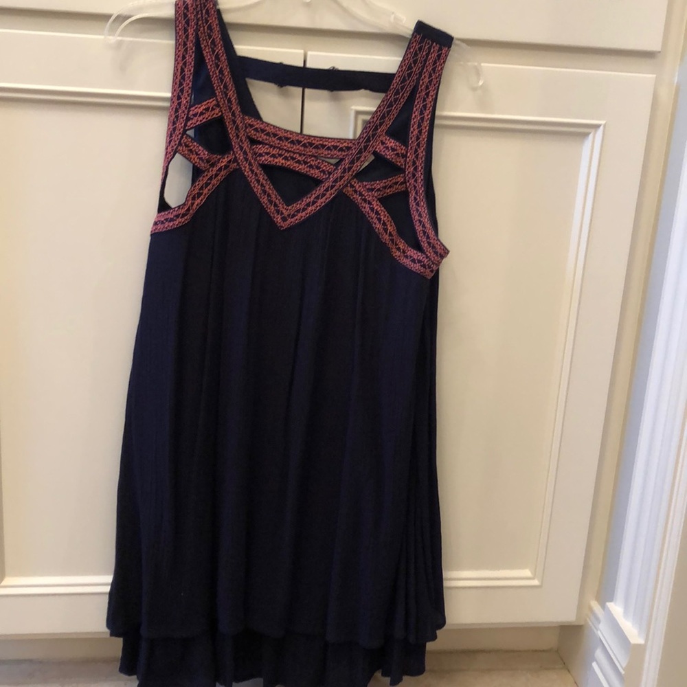 Navy sleeveless tunic